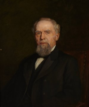 Portrait of William J. Holliday by Theodore Clement Steele Oil Painting