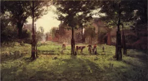 Summer Days at Vernon by Theodore Clement Steele Oil Painting