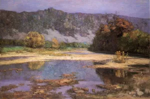 The Muscatatuck by Theodore Clement Steele - Oil Painting Reproduction