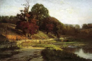 The Oaks of Vernon by Theodore Clement Steele - Oil Painting Reproduction