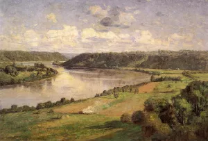 The Ohio River From the College Campus, Hanover painting by Theodore Clement Steele