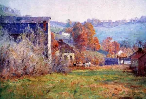 The Old Mills painting by Theodore Clement Steele