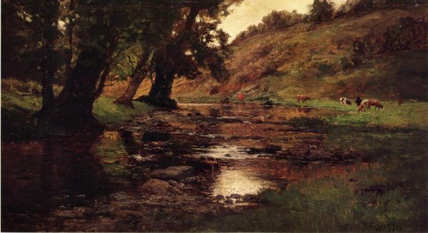 Main Product Photo of The Shades Painting by Theodore Clement Steele