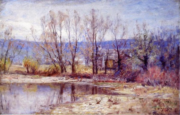 Main Product Photo of The Whitewater Valley Painting by Theodore Clement Steele