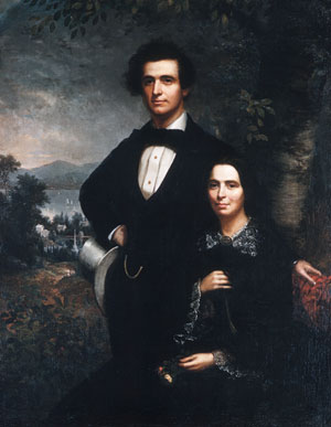 Mr. and Mrs. Daniel T. MacFarlan by Theodore E. Pine - Hand-Painted Oil Painting Reproduction