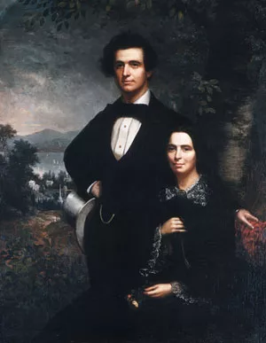 Mr. and Mrs. Daniel T. MacFarlan by Theodore E. Pine - Oil Painting Reproduction