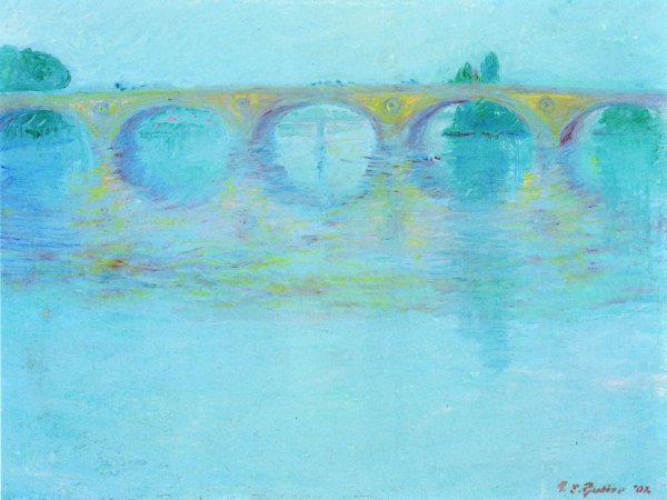 Main Product Photo of Distant Bridge Painting by Theodore Earl Butler