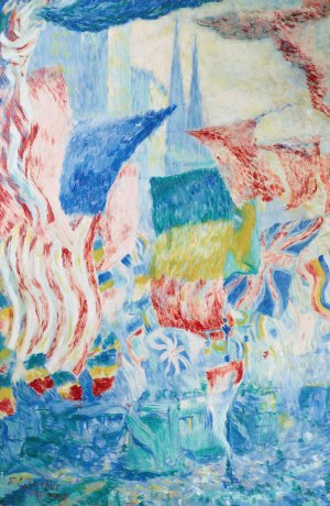 Flags by Theodore Earl Butler Oil Painting