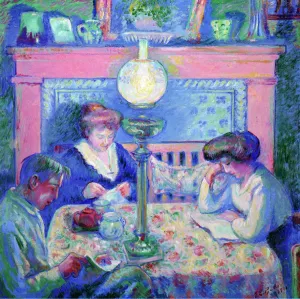 Interior After Dinner by Theodore Earl Butler Oil Painting