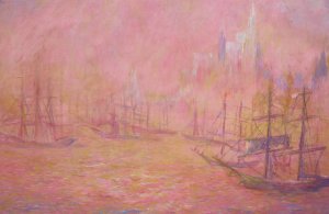 Le Port de New York by Theodore Earl Butler Oil Painting