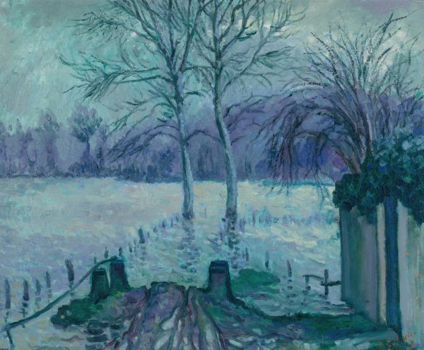 Les Ajoux, Giverny  by Theodore Earl Butler - Hand-Painted Oil Painting Reproduction
