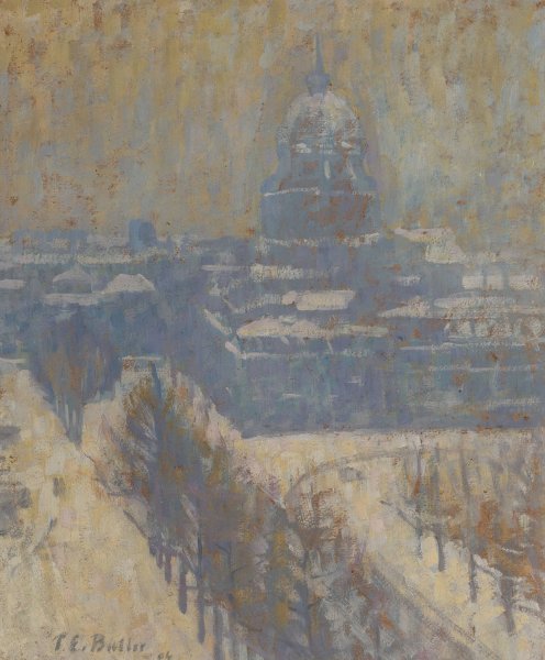 Les Invalides, Paris  by Theodore Earl Butler - Hand-Painted Oil Painting Reproduction