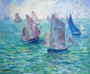 Les Regates by Theodore Earl Butler Oil Painting