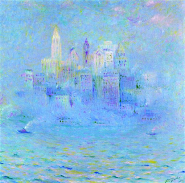 Lower Manhattan by Theodore Earl Butler - Hand-Painted Oil Painting Reproduction