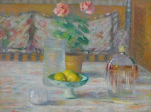 Still Life with Lemons by Theodore Earl Butler Oil Painting