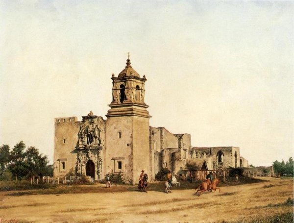 Main Product Photo of San Jose de Aguayo also known as Mission San Jose Painting by Theodore Gentilz