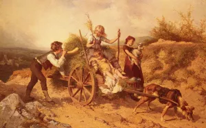 The Country Children by Theodore Gerard Oil Painting