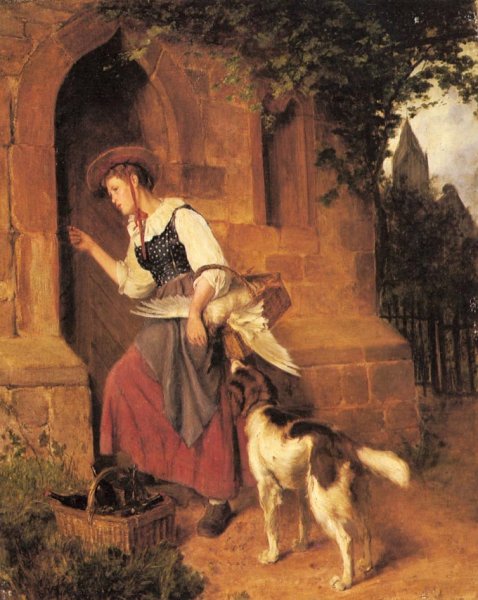 Main Product Photo of The Days Delivery Painting by Theodore Gerard