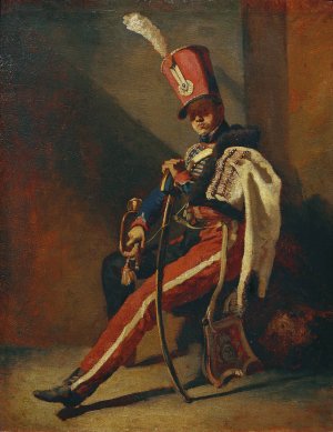 Der Trompeter der Orleans-Husaren by Theodore Gericault Oil Painting