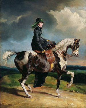 Horsewoman by Theodore Gericault Oil Painting