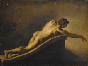 Man Lying Down by Theodore Gericault Oil Painting