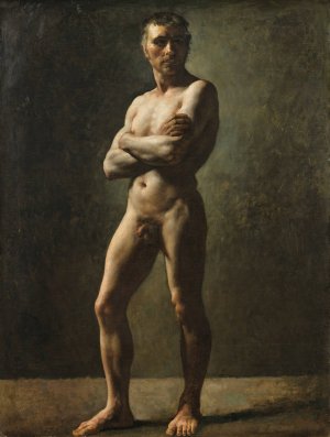 Man's Academy, Crossed Arms by Theodore Gericault Oil Painting