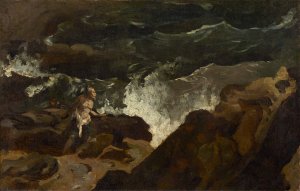 Shipwrecked on a Beach by Theodore Gericault Oil Painting
