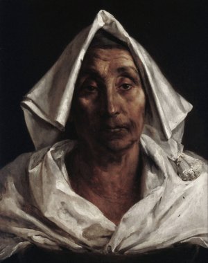 The Old Italian Woman by Theodore Gericault Oil Painting