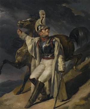 The Wounded Cuirassier, Study by Theodore Gericault Oil Painting