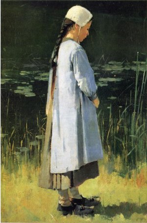 Angelus Oil painting by Theodore Robinson