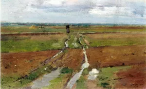 Barbizon painting by Theodore Robinson