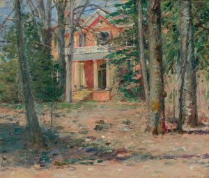 House In Virginia by Theodore Robinson Oil Painting