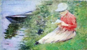 La Roche-Guyon by Theodore Robinson - Oil Painting Reproduction