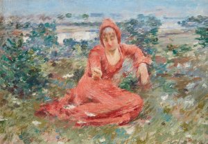 Moyen-Age by Theodore Robinson Oil Painting