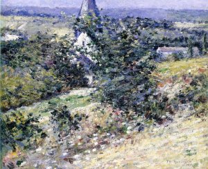 Old Church at Giverny Oil painting by Theodore Robinson