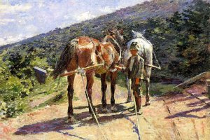 On the Tow-Path - A Halt
