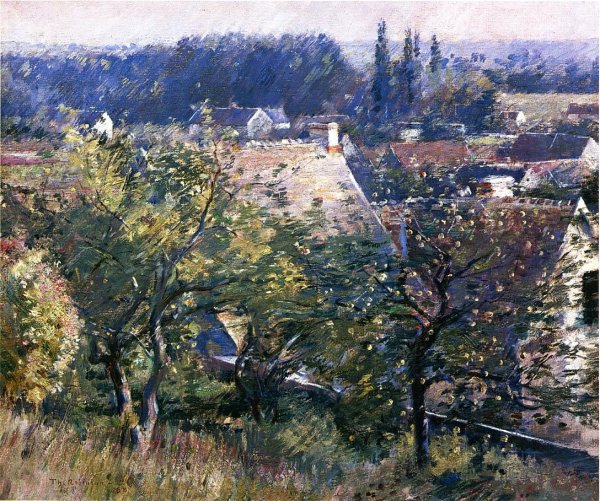 Saint Martin's Summer, Giverny by Theodore Robinson - Hand-Painted Oil Painting Reproduction