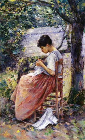 The Layette by Theodore Robinson Oil Painting