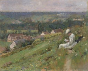 The Valley of Arconville by Theodore Robinson Oil Painting