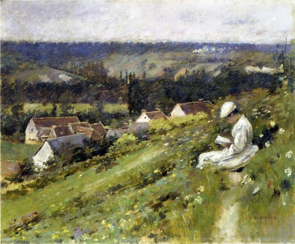 Val d'Arconville by Theodore Robinson - Hand-Painted Oil Painting Reproduction