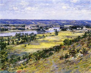 Valley of the Seine from Giverny Heights by Theodore Robinson Oil Painting