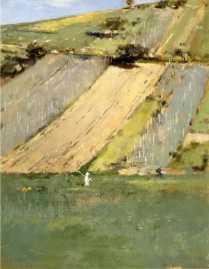 Valley of the Seine, Giverny by Theodore Robinson - Oil Painting Reproduction