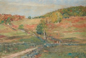 Vermont Hillside by Theodore Robinson Oil Painting