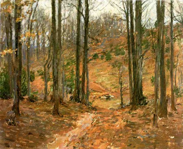 Virginia Woods by Theodore Robinson - Hand-Painted Oil Painting Reproduction