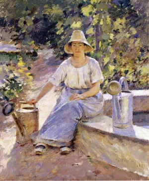 Watering Pots by Theodore Robinson Oil Painting