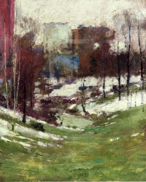 Winter in New York City by Theodore Robinson Oil Painting