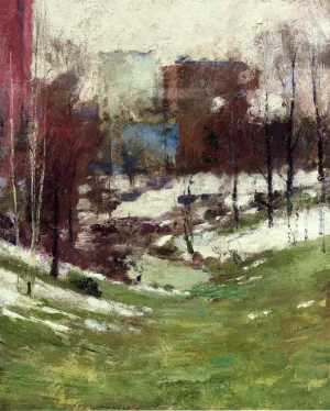 Winter in New York City by Theodore Robinson Oil Painting