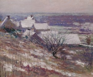 Winter Landscape by Theodore Robinson Oil Painting