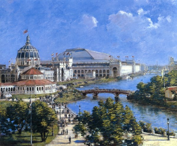 World's Columbian Exposition by Theodore Robinson - Hand-Painted Oil Painting Reproduction