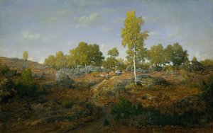 A Path among the Rocks by Theodore Rousseau Oil Painting
